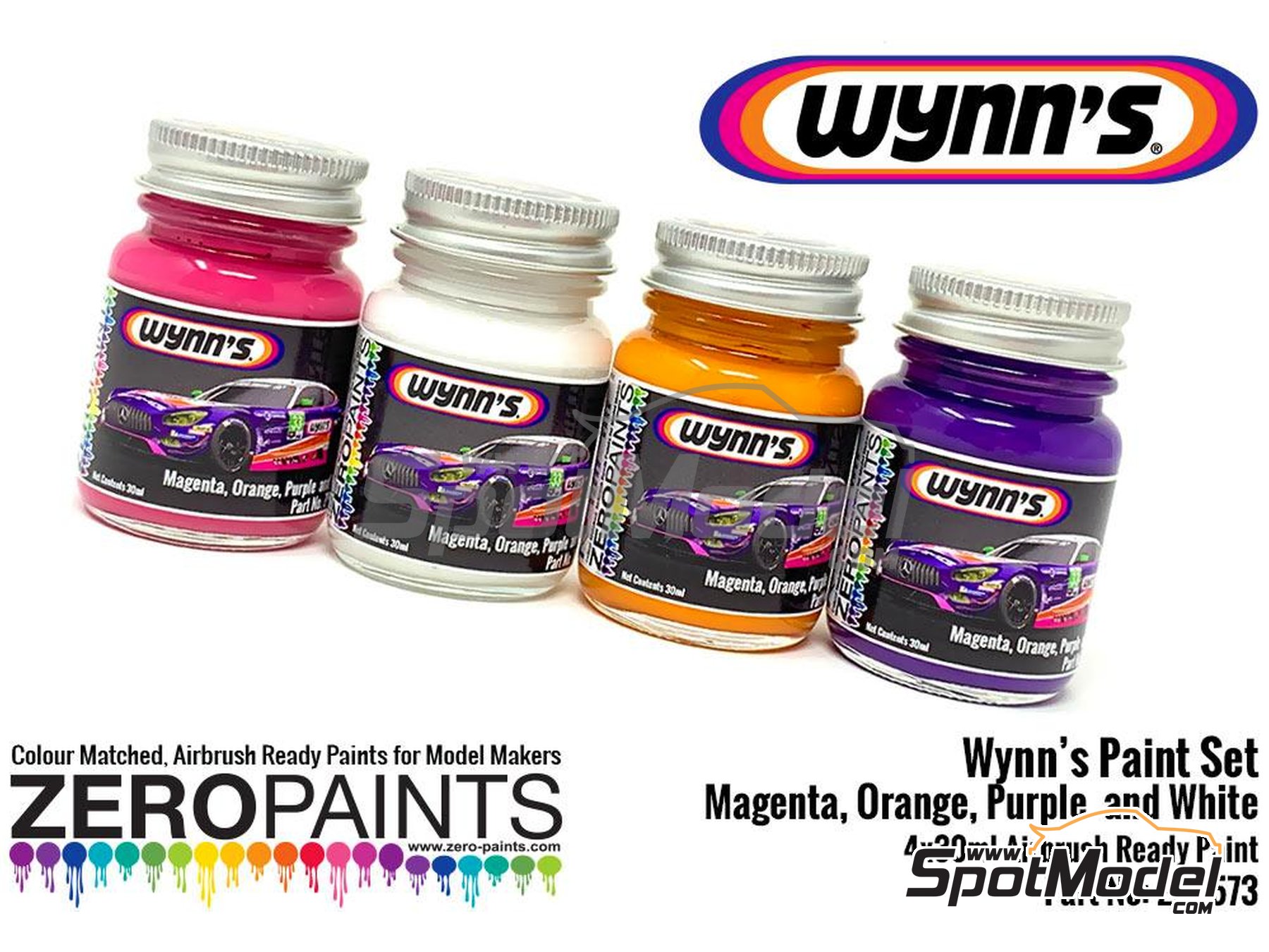 Zero Paints ZP-1573: Paints set for airbrush Wynn's Sponsor